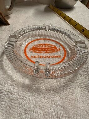 Clear Glass Astrodome Ashtray